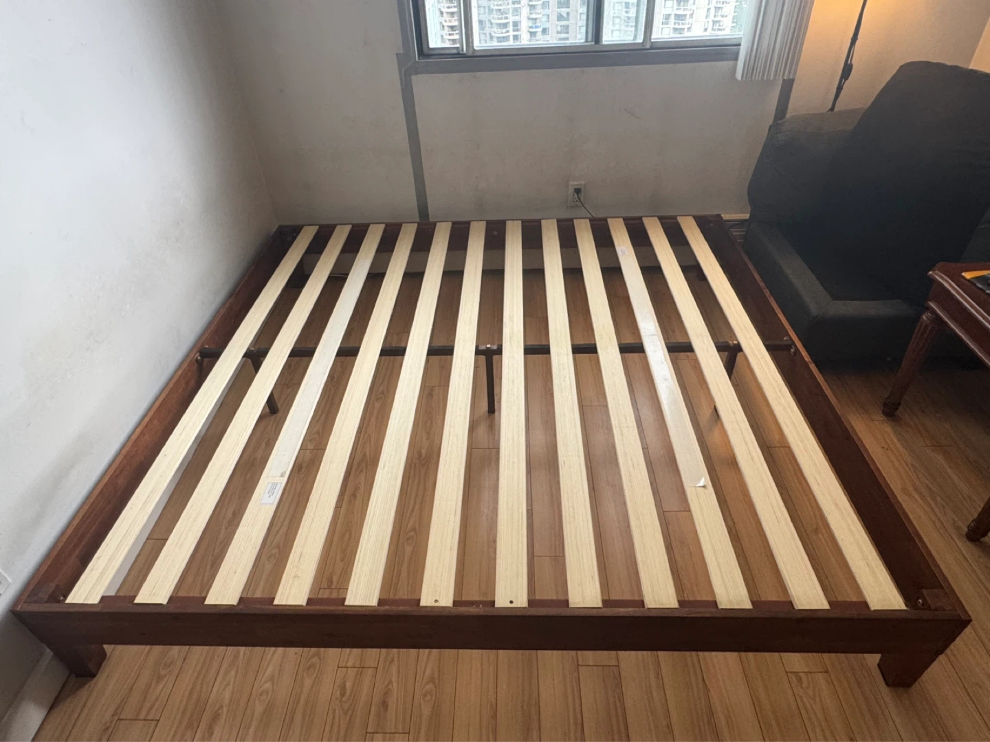 Wooden Bed Frame with Slats