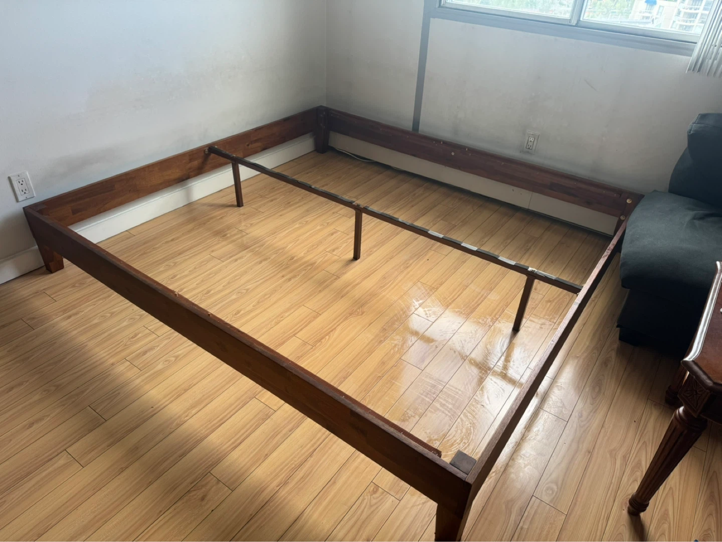 Wooden Bed Frame with Slats - photo 2