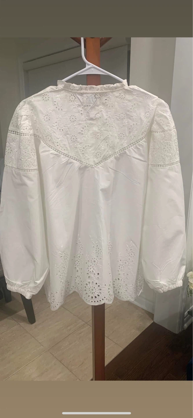 White chikankari Blouse - photo 4