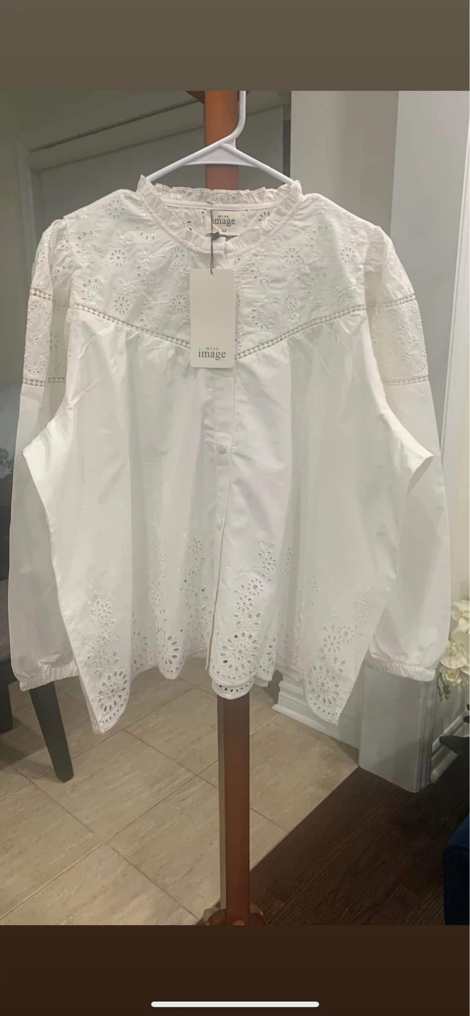 White chikankari Blouse - photo 3