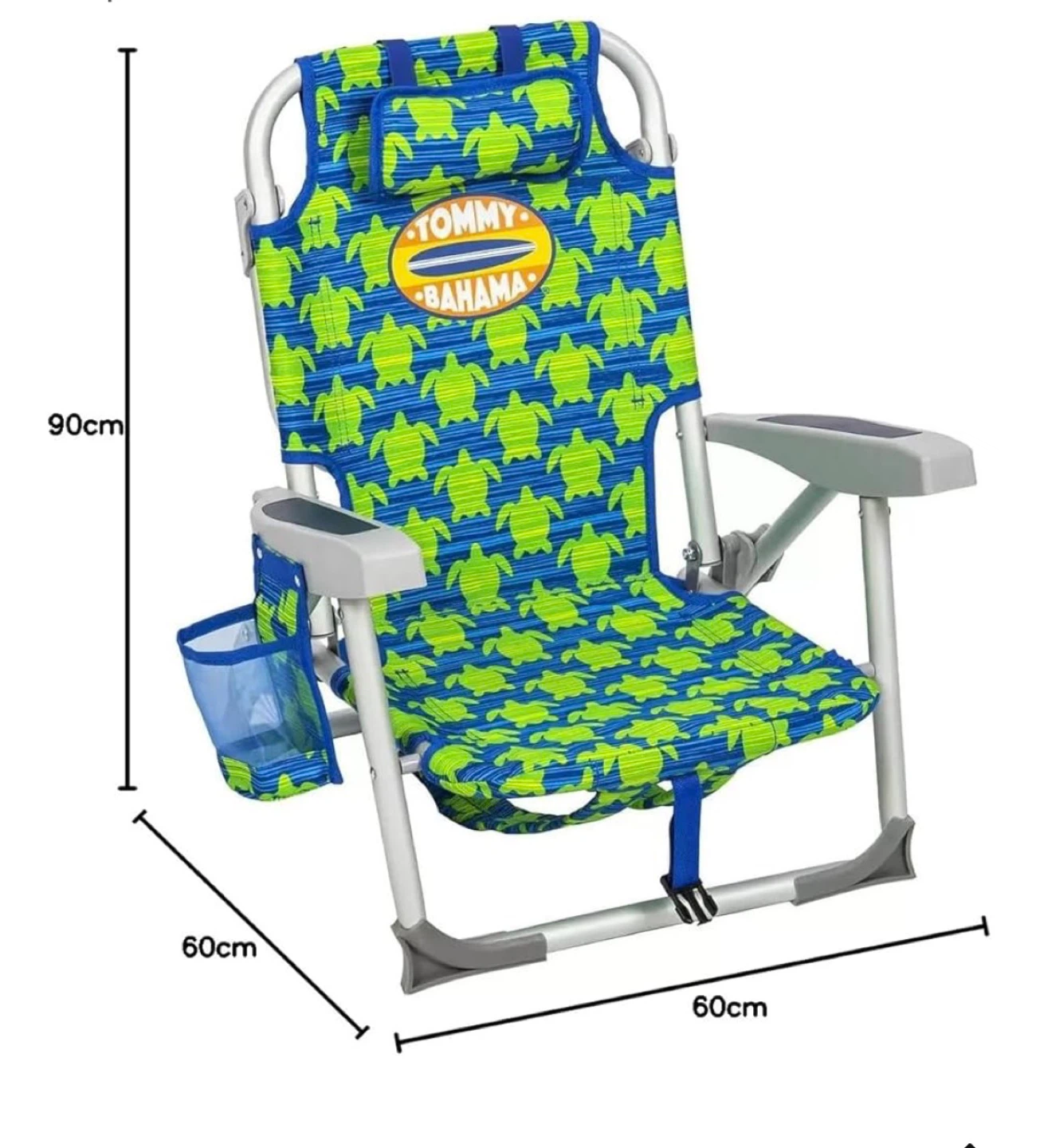 New Tommy Bahama 5 Position Recliner Kids Backpack Beach Chair - photo 3