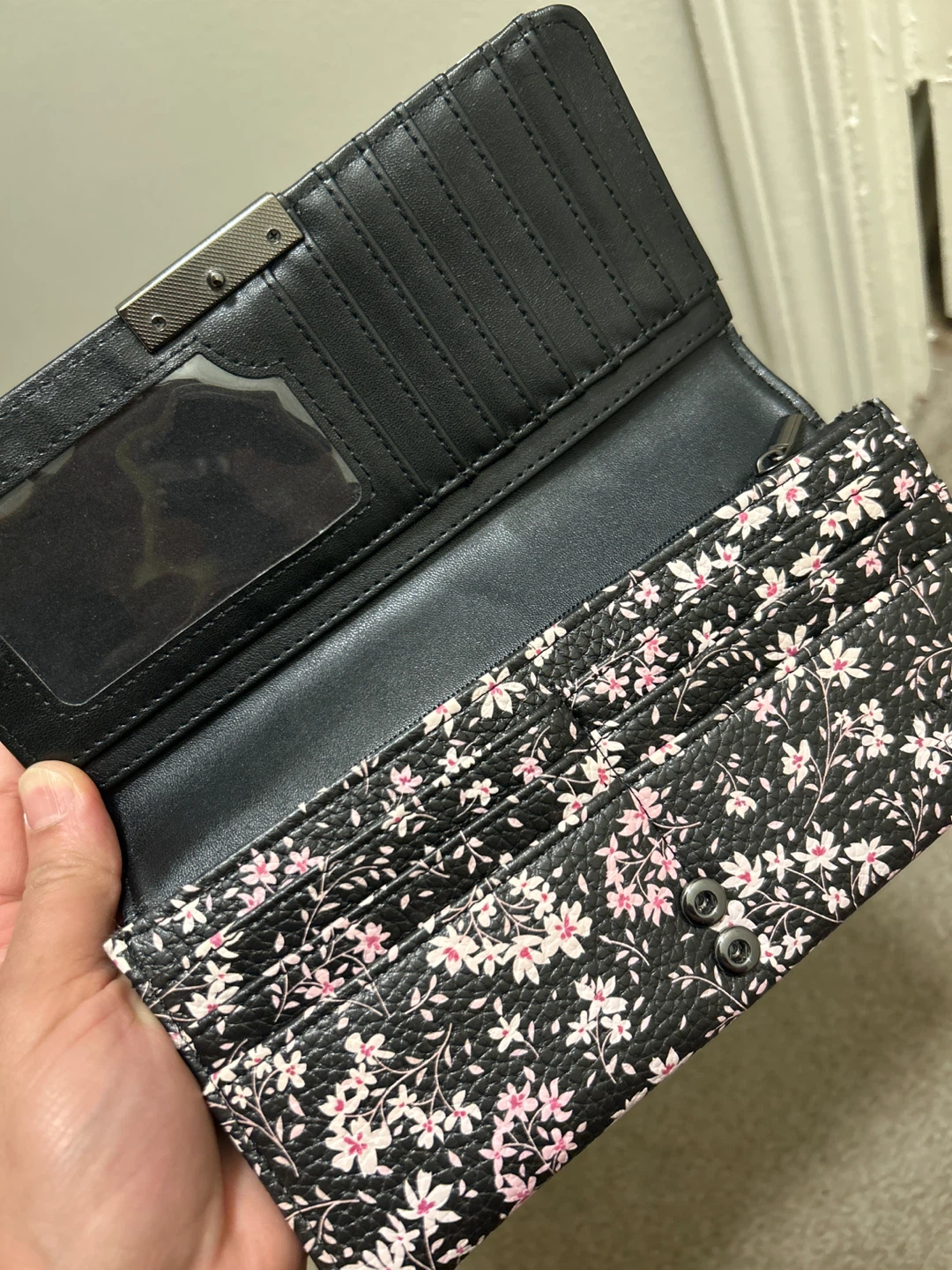 Black floral wallet - photo 5