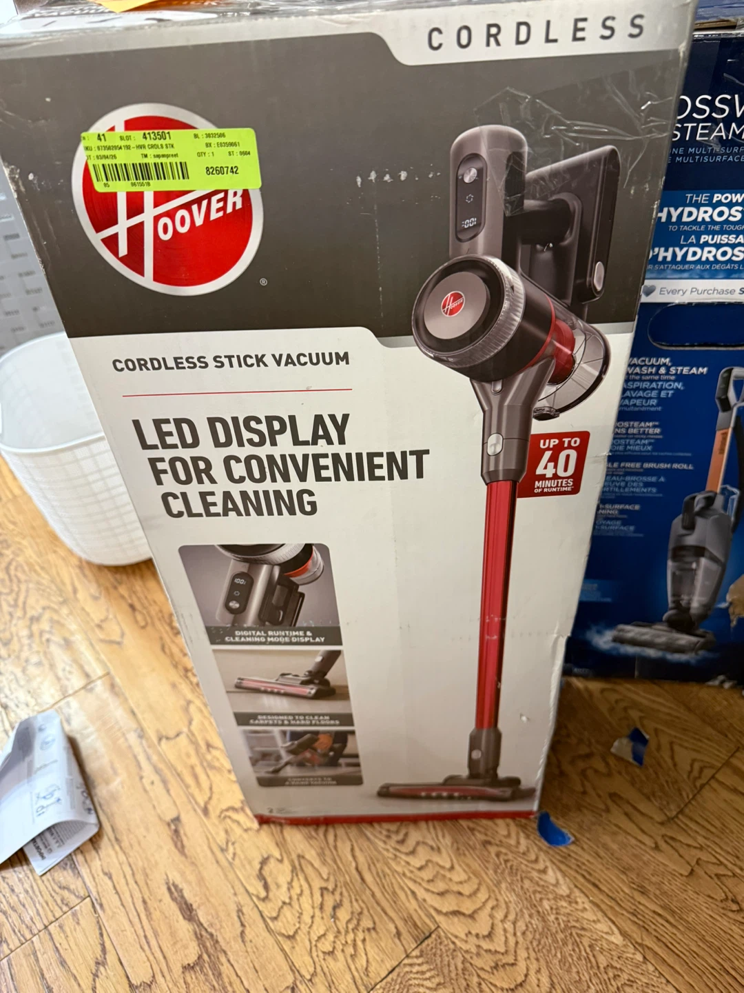 Hoover Cordless Stick Vacuum with LED Display