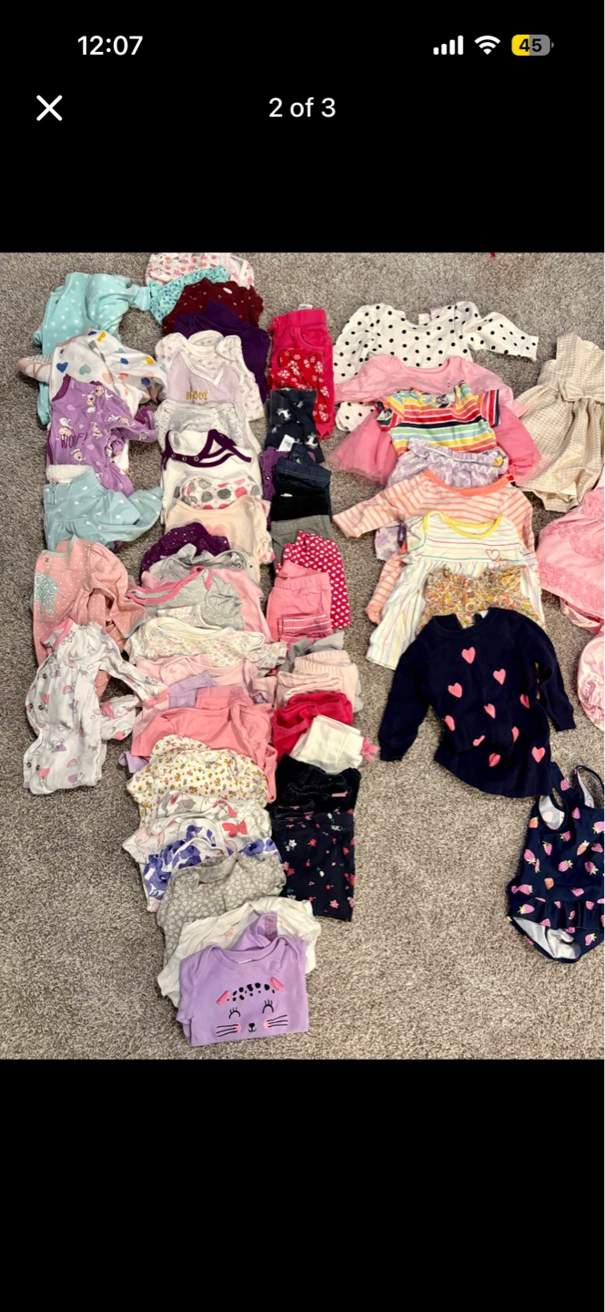 Girls clothes 0 to 6 months