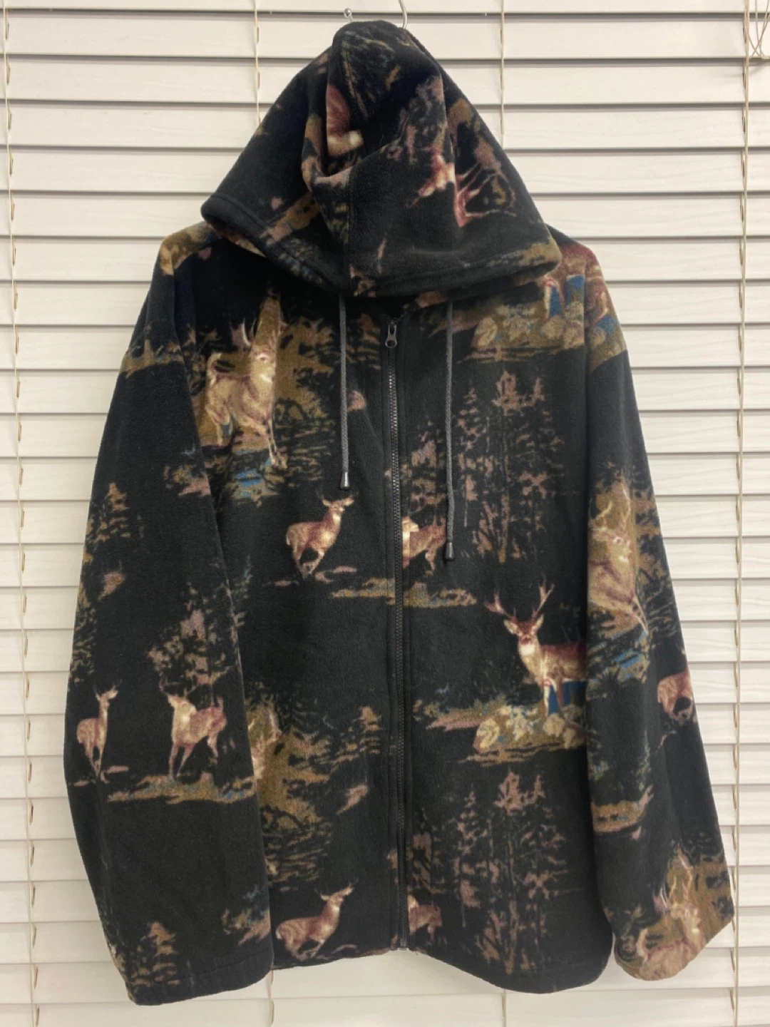 Vintage 90’s Authentic Wildlife Fleece Hoodie - Large - photo 3
