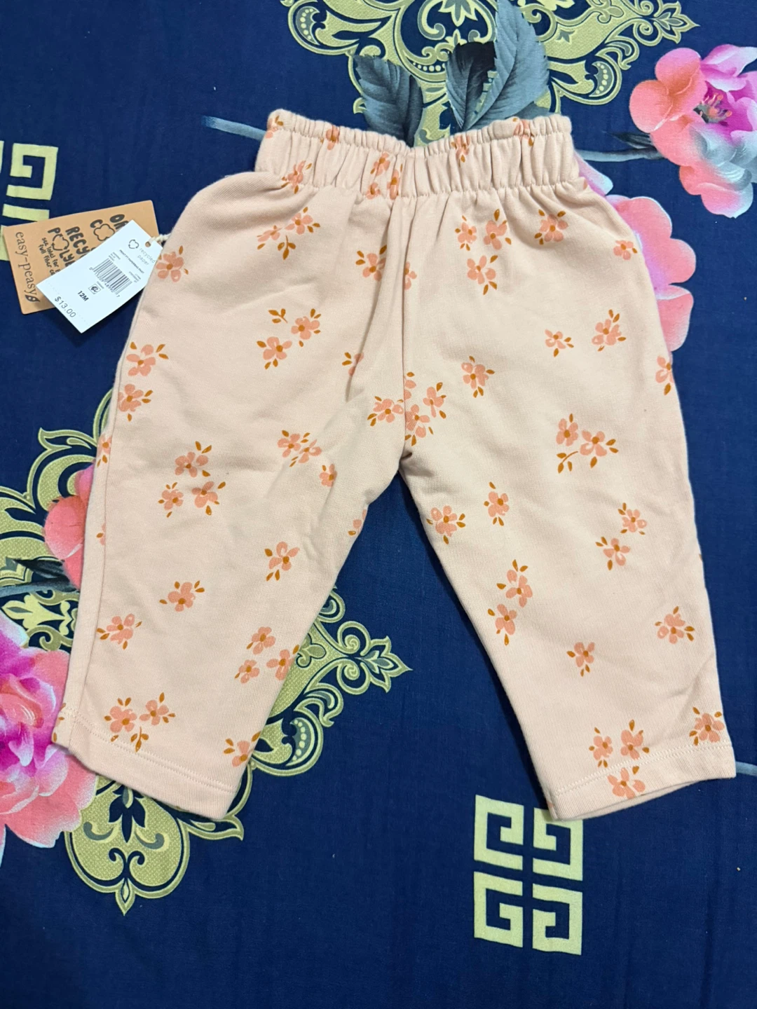 Baby Girls' Floral Pants Size 12M - photo 3