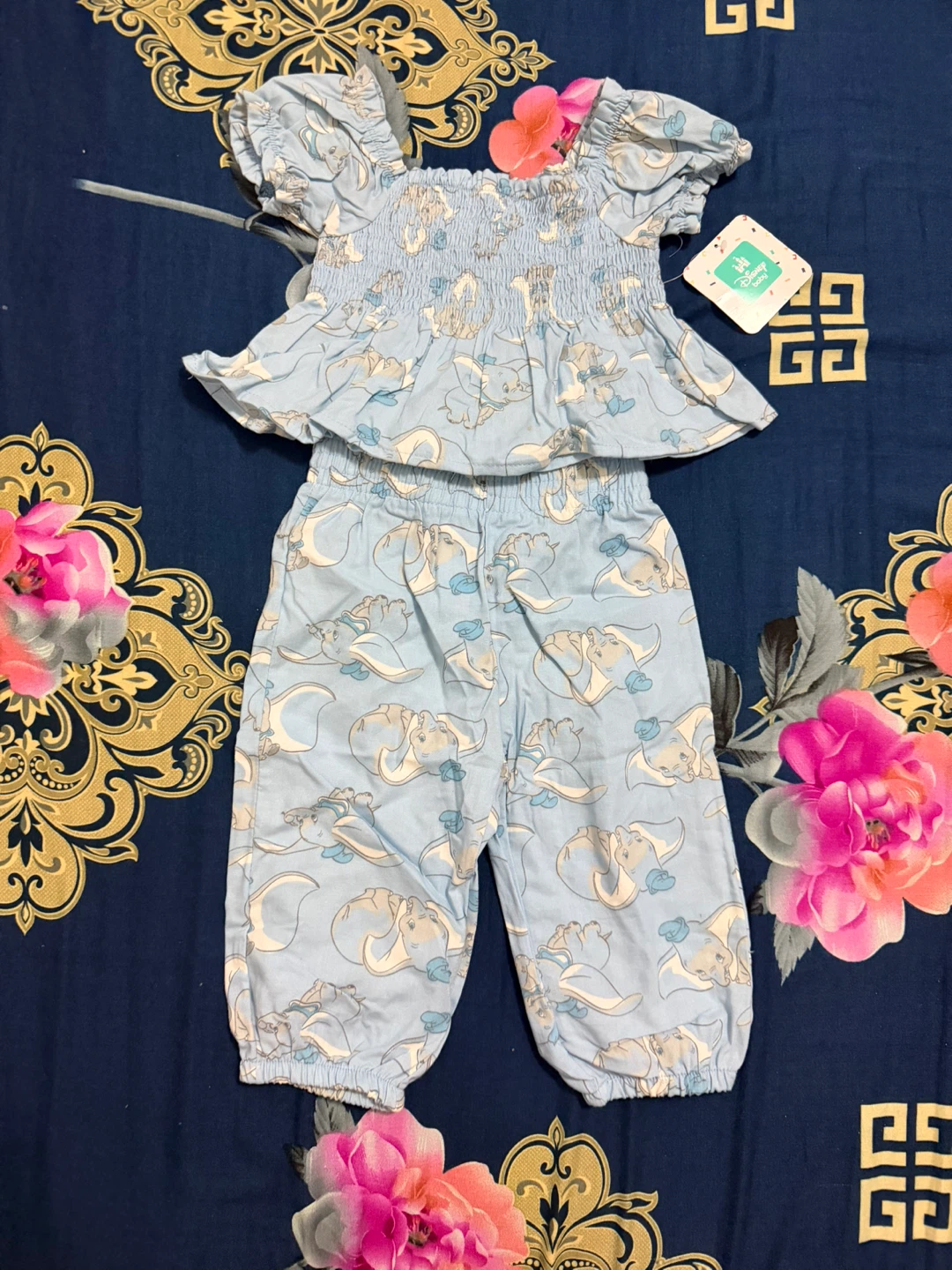 Baby Girls Dumbo Pajamas Set - photo 2