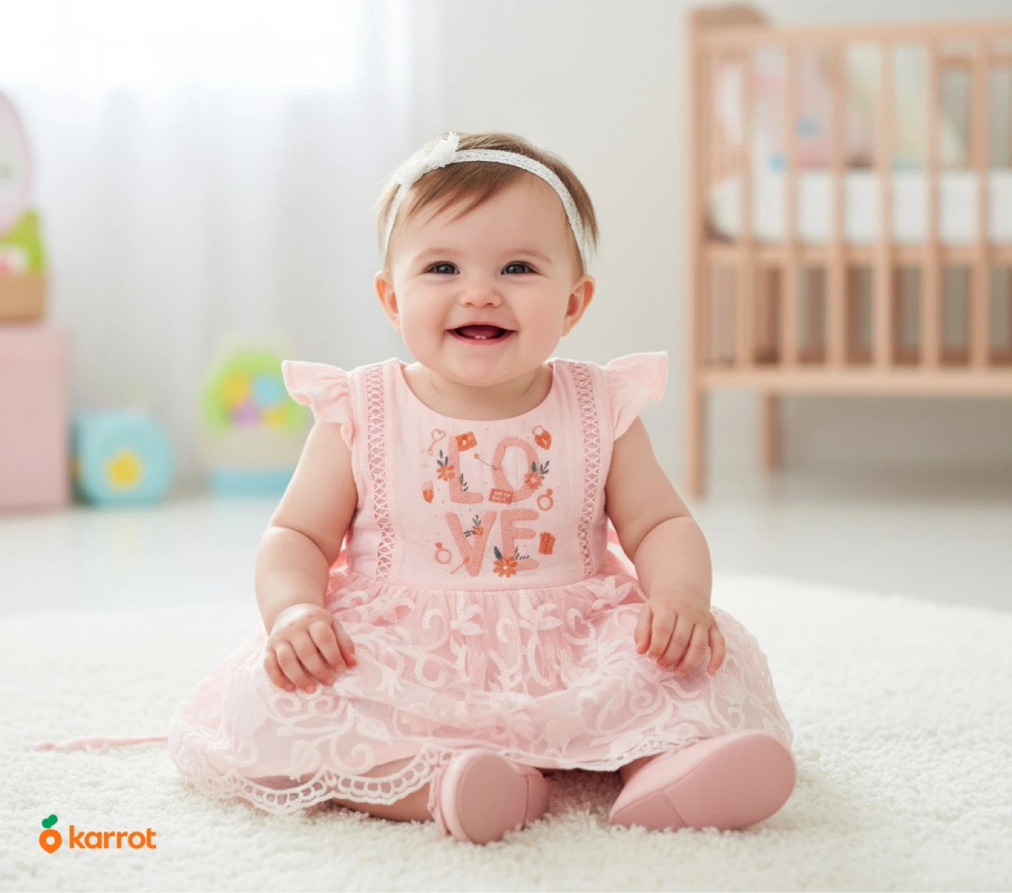 Baby Girl Pink Lace Dress
