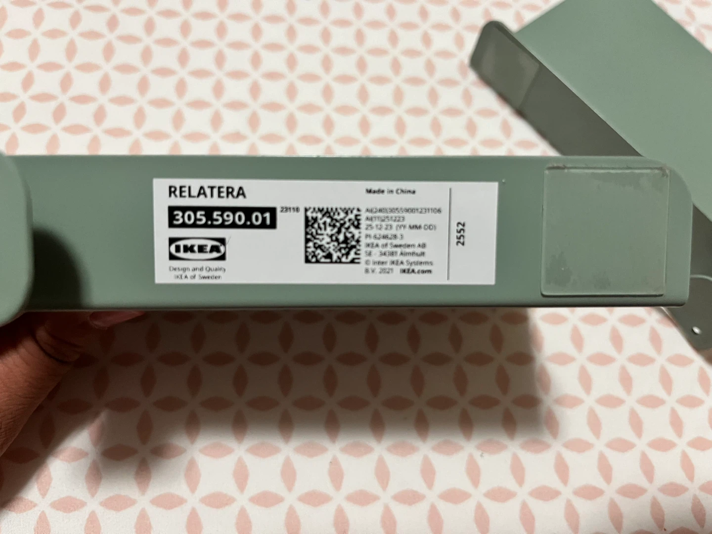 IKEA RELATERA Bookends - Light Gray-Green (2 Pack) without box