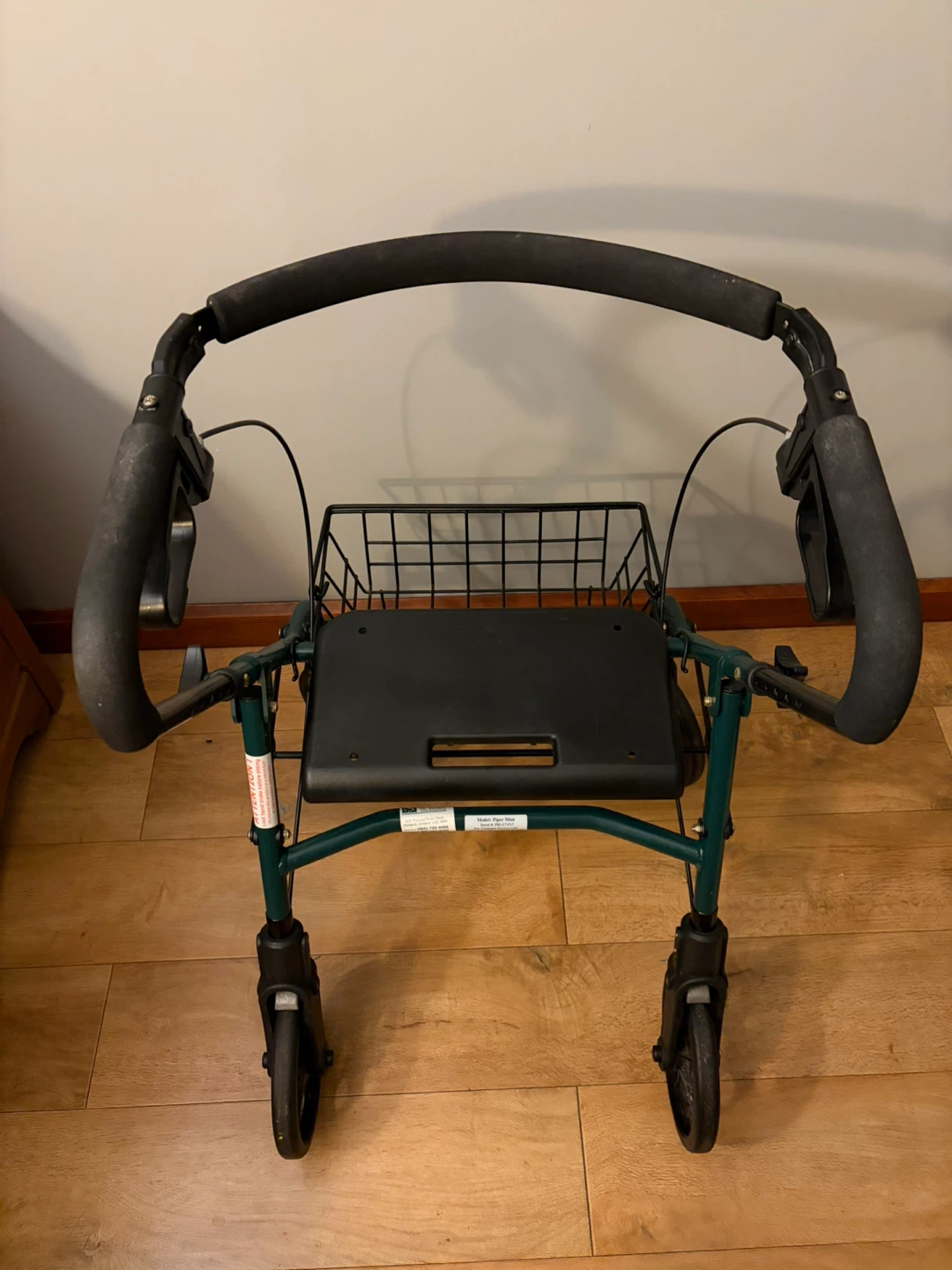 Green Walker with Seat and Basket