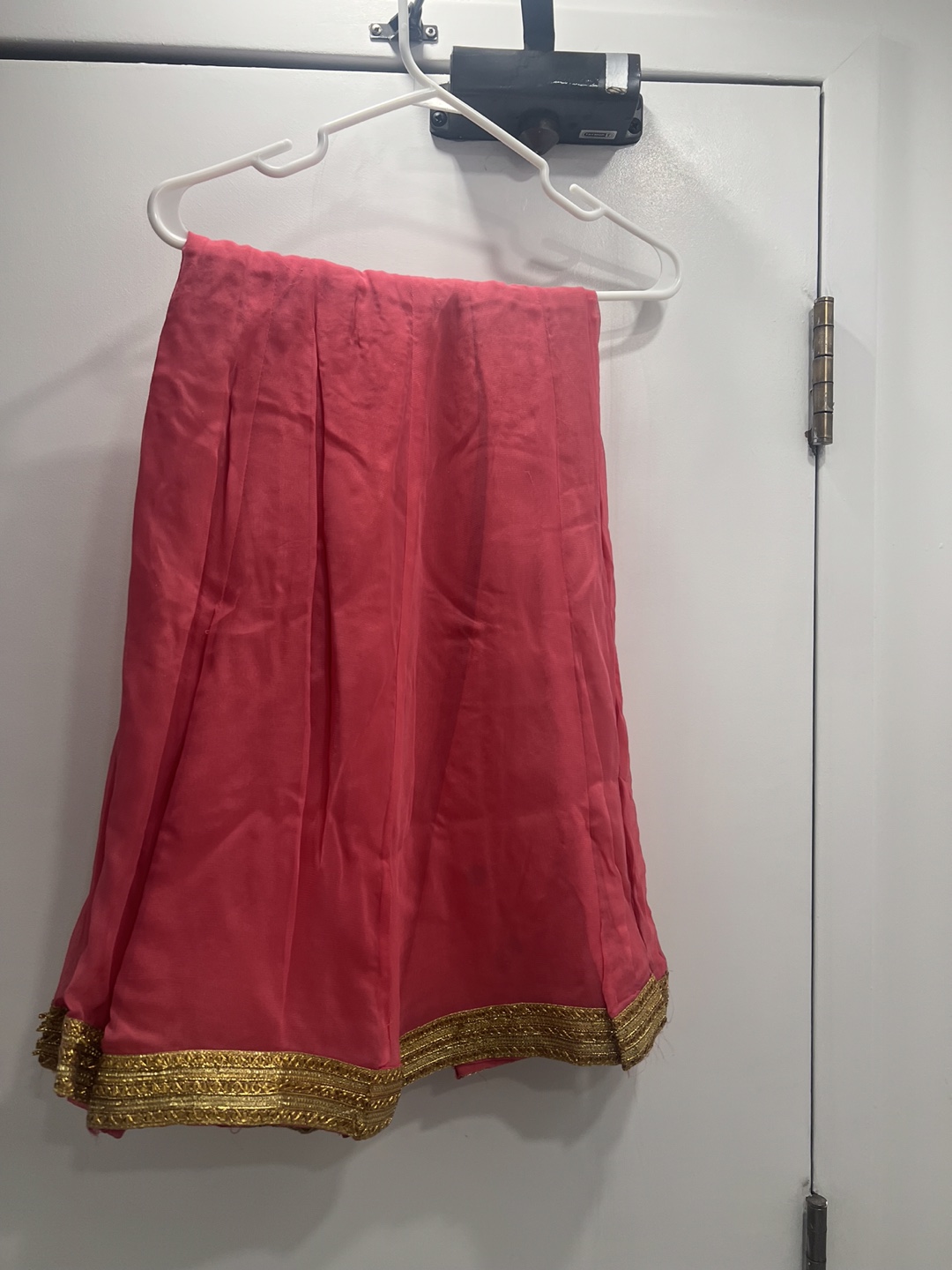 Pink Gold Trim Embroidered Indian Salwar Kameez - photo 4