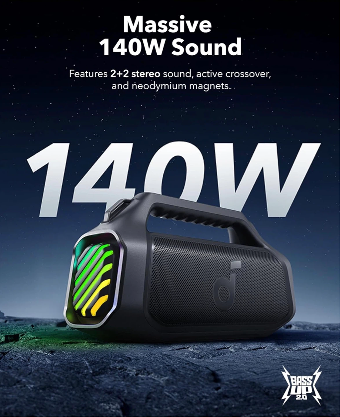 Anker Soundcore Boom 2 pro 140W Portable Bluetooth Speaker - photo 2