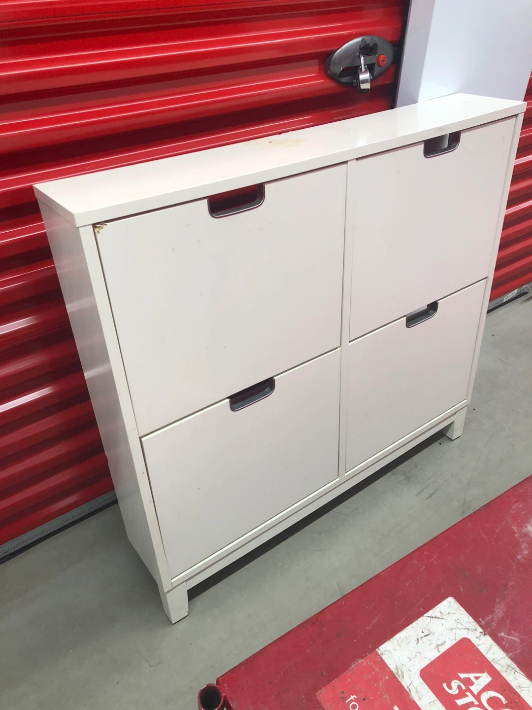 Ikea White Shoe Cabinet with 4 Drawers - photo 3