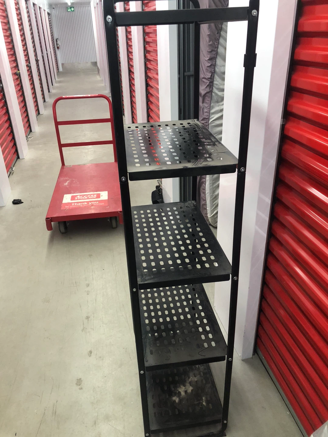 Black 4-Tier Metal Shelving Unit