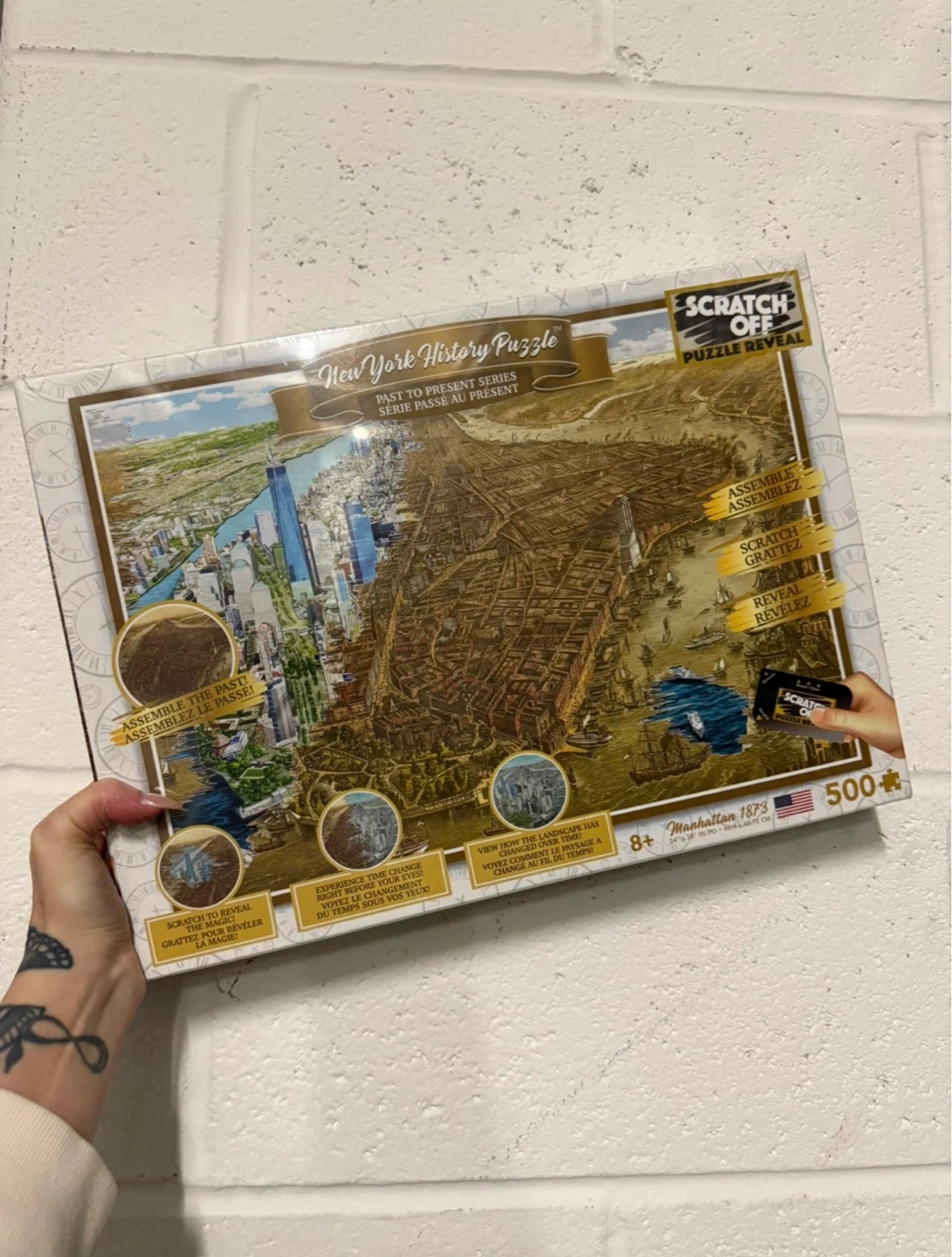 Sealed New York History Scratch Off Puzzle Reveal