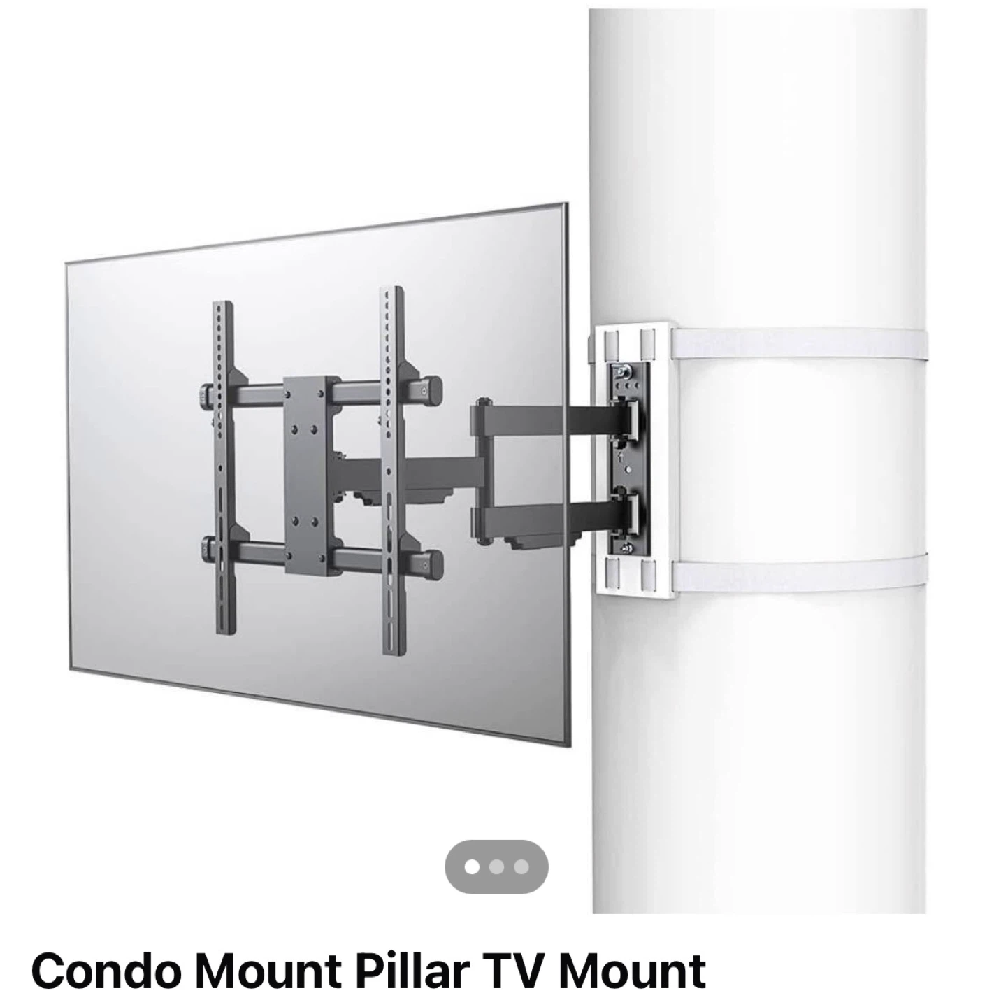 Condo Mount Pillar TV Mount- full motion