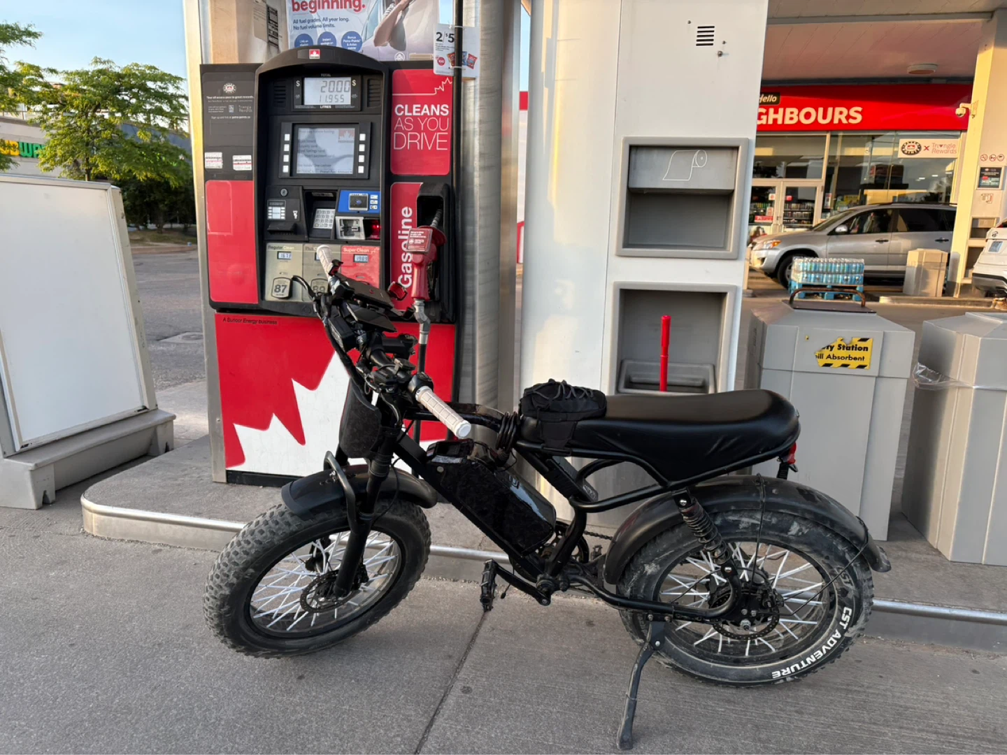 Black Fat Tire Electric Bike - photo 2
