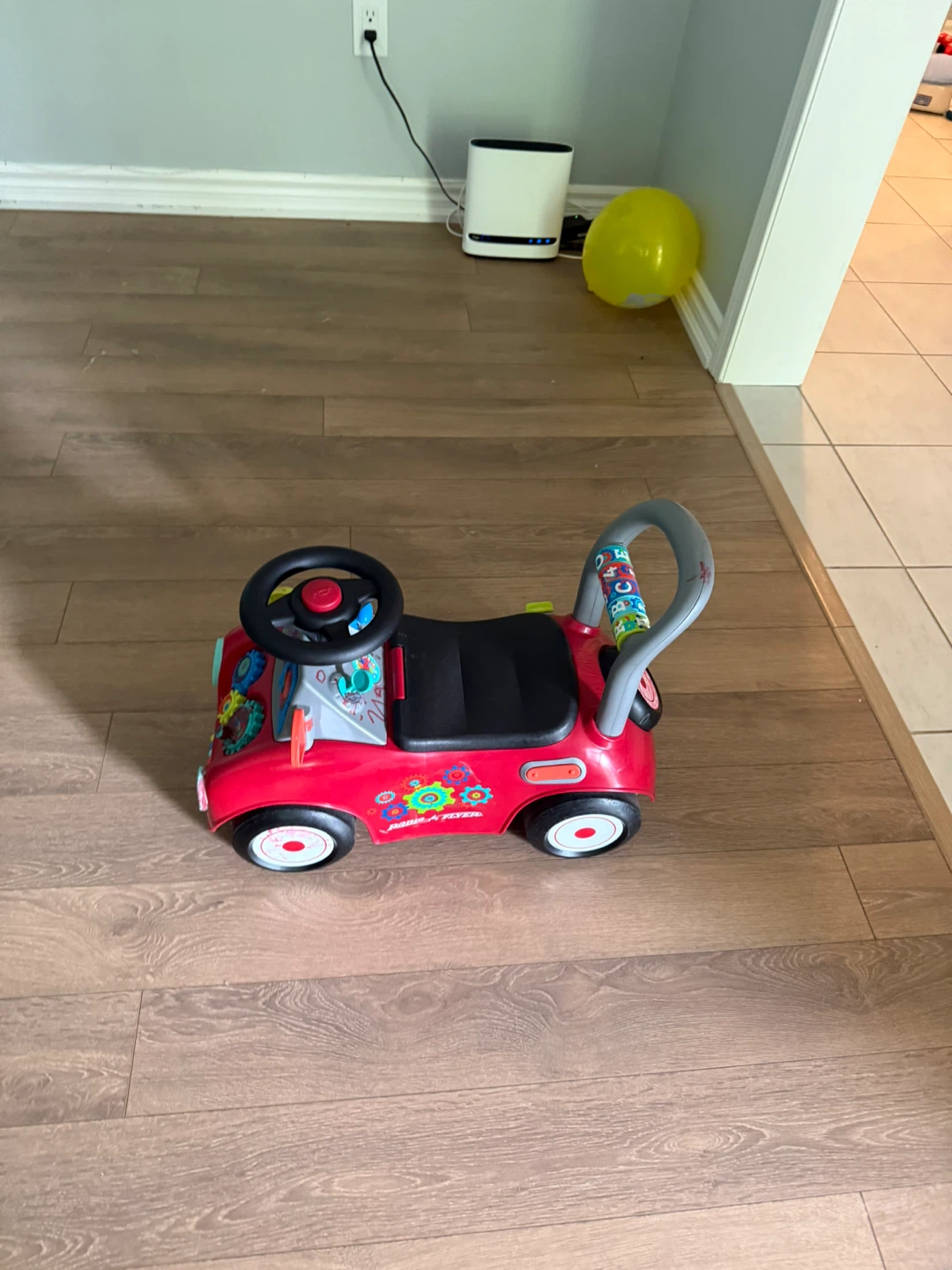Red Ride-On Toy Car with Steering Wheel - photo 2