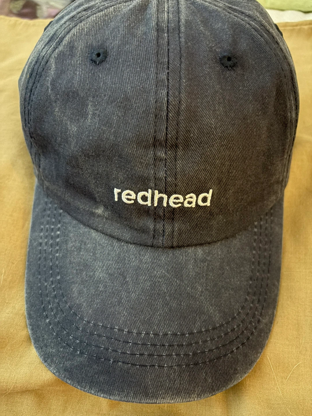 NEW Vintage Navy Blue "redhead" Baseball Cap