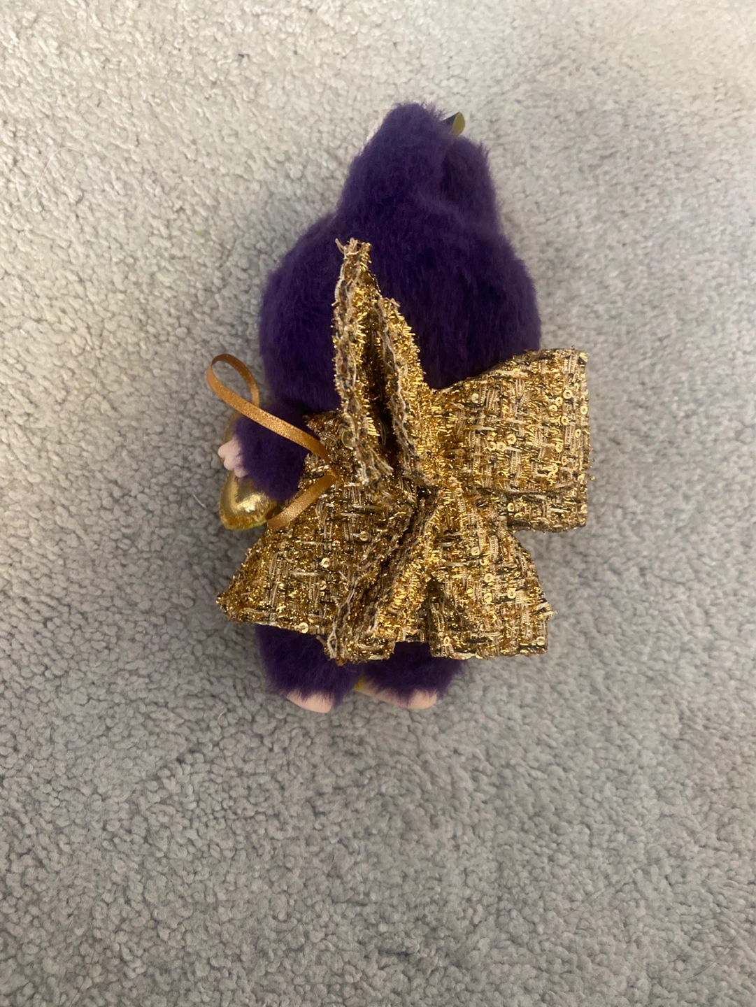 Purple Labubu toy with dress - photo 5
