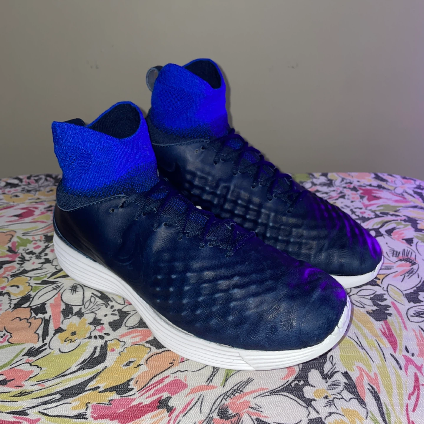 Nike Lunar Magista 2 Flyknit Shoes - Blue (Men's Size 8.5)