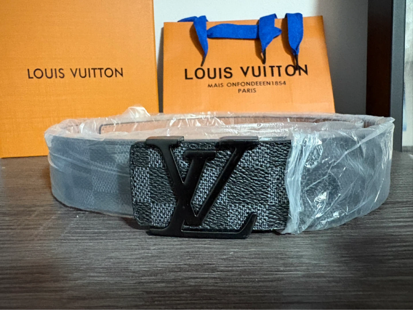 Louis Vuitton Damier Graphite Belt