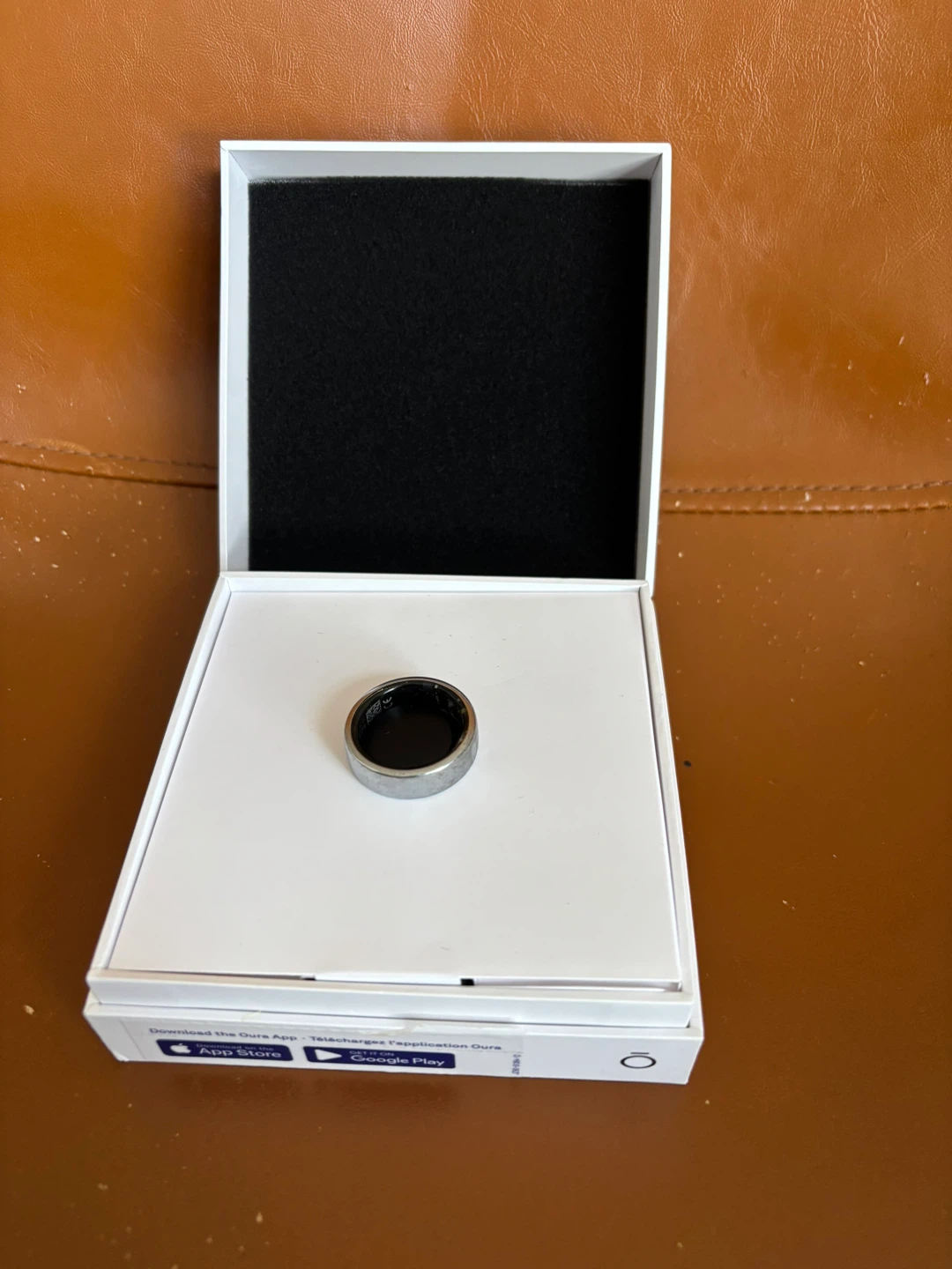 Oura Ring-Horizon Silver Finish-Size 12