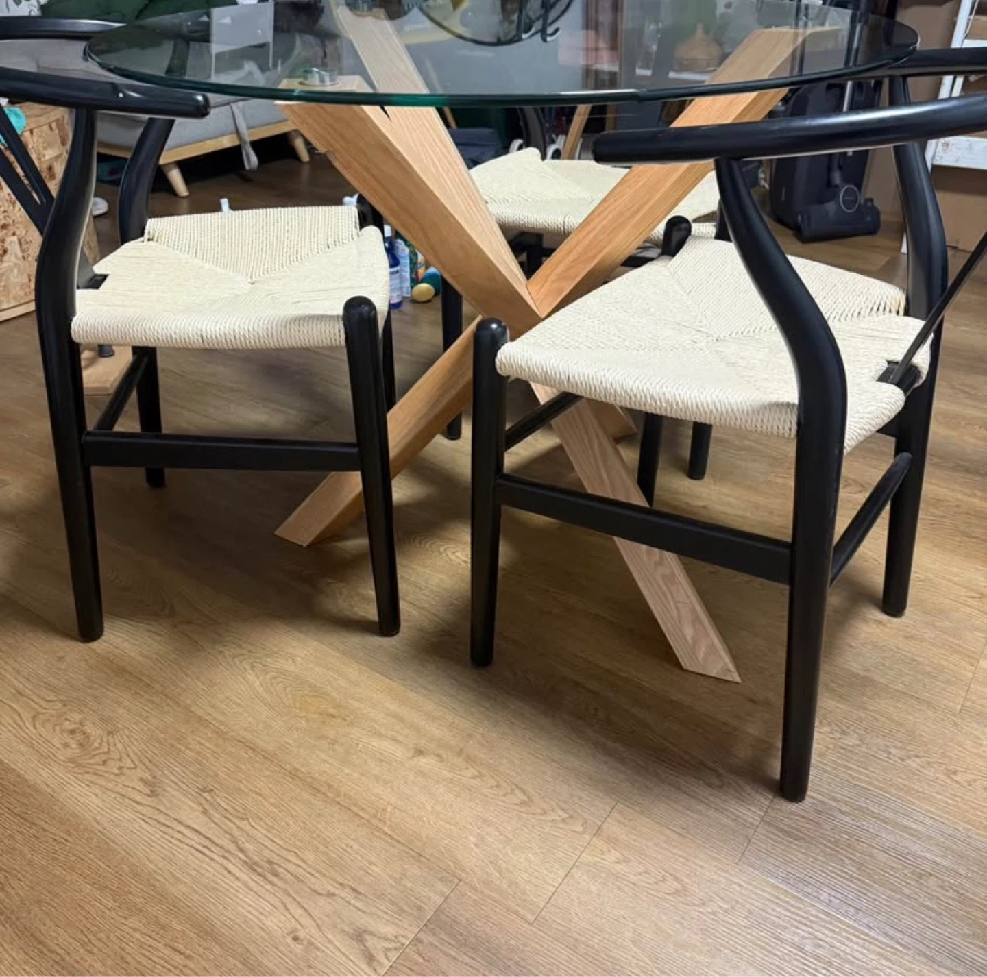 Poly & Bark Wishbone Style Dining Chairs - photo 5