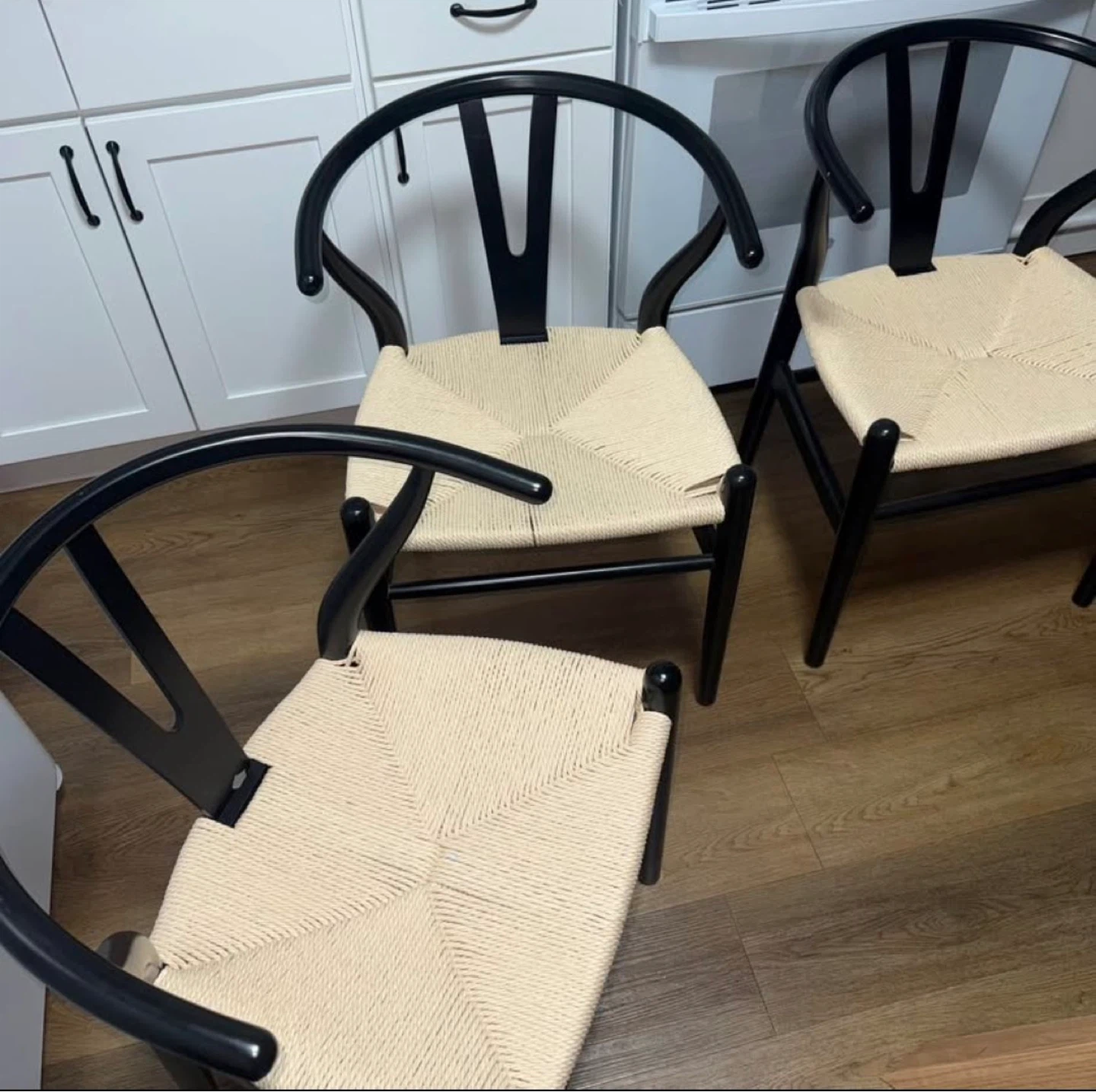 Poly & Bark Wishbone Style Dining Chairs