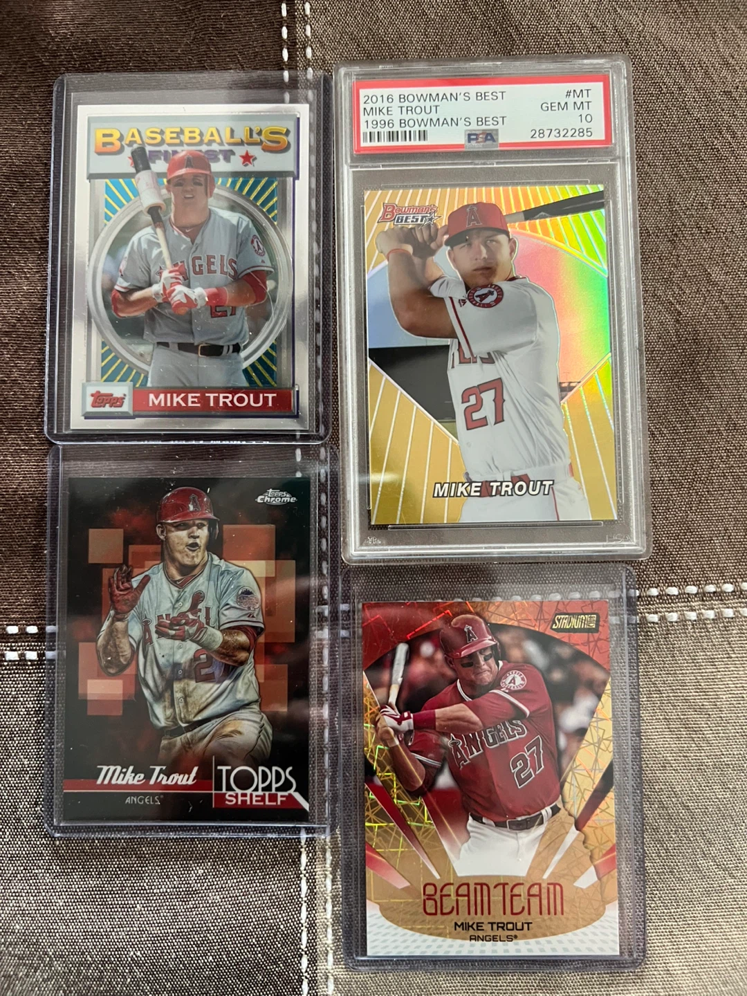 Sports trading cards.  $15-$315