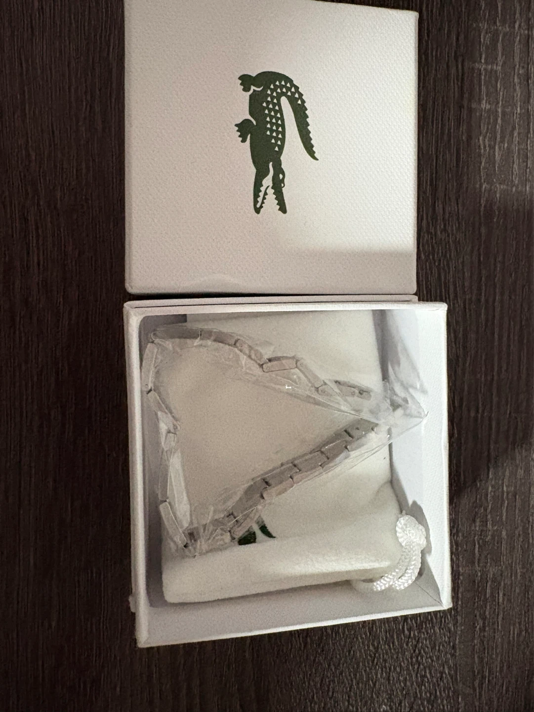 Lacoste Silver Tone Link Bracelet with Box - photo 3