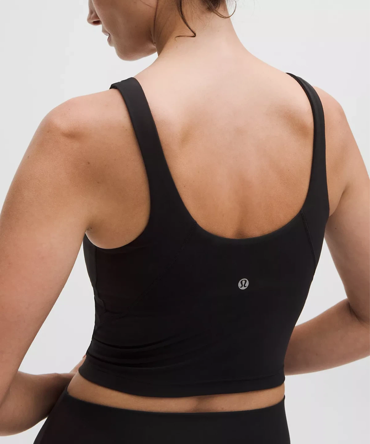 Lululemon Black Crop Tank Top & Leggings Set