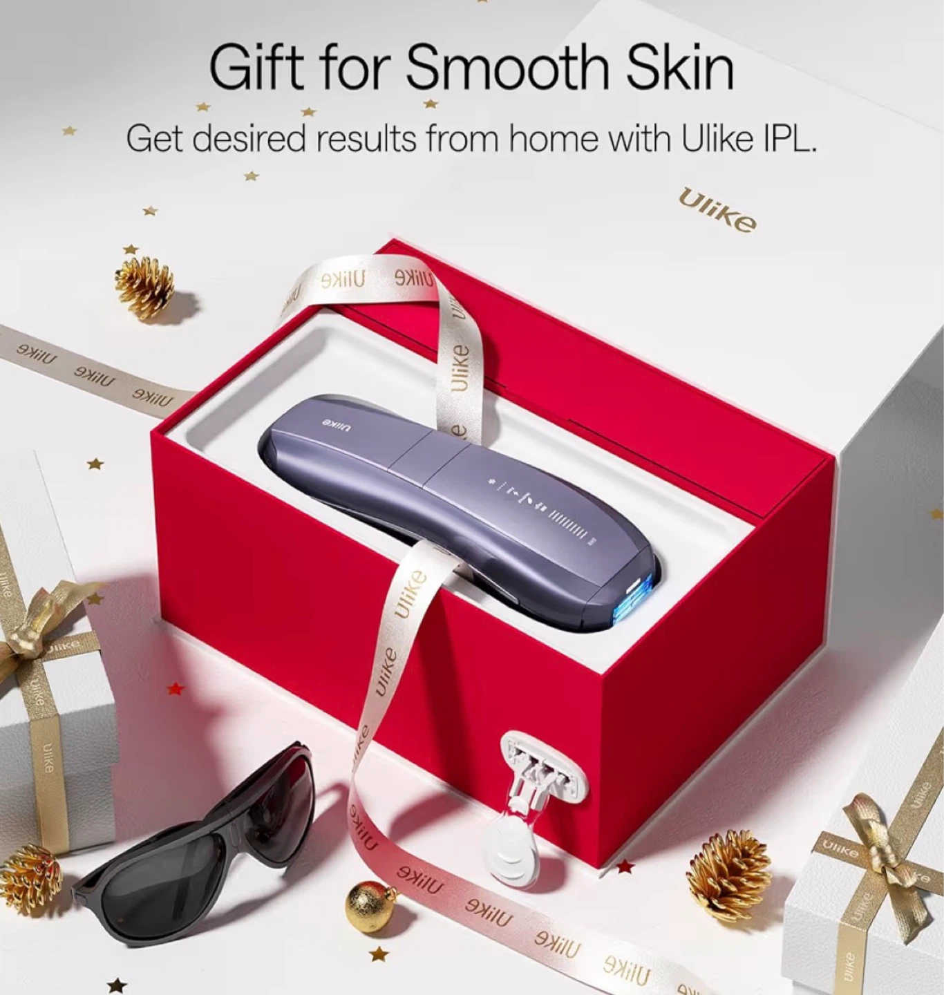 Ulike IPL Hair Removal Device with Sunglasses and Razor - photo 2