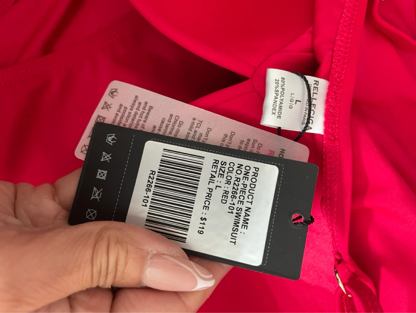 RELLIE CIGA Red One-Piece Swimsuit - Size L - photo 4