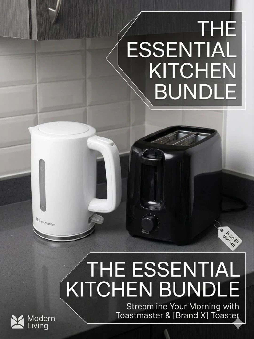 Toastmaster Kettle and Toaster Bundle