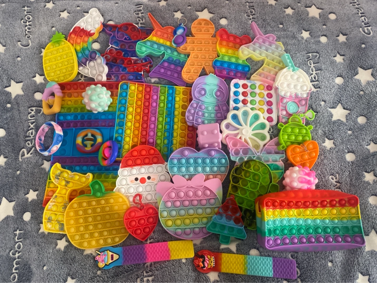 Assorted Fidget Toys Lot - Pop It, Sensory Tubes, & More!