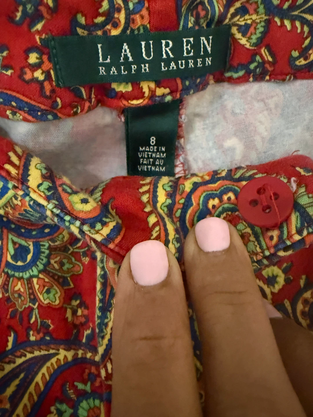 Lauren Ralph Lauren Paisley Pants Size 8 - photo 3