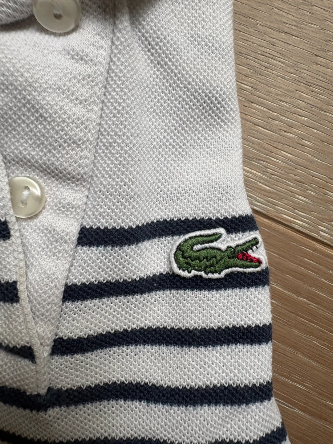 Kids Lacoste Striped Polo Dress Size 4 - photo 3