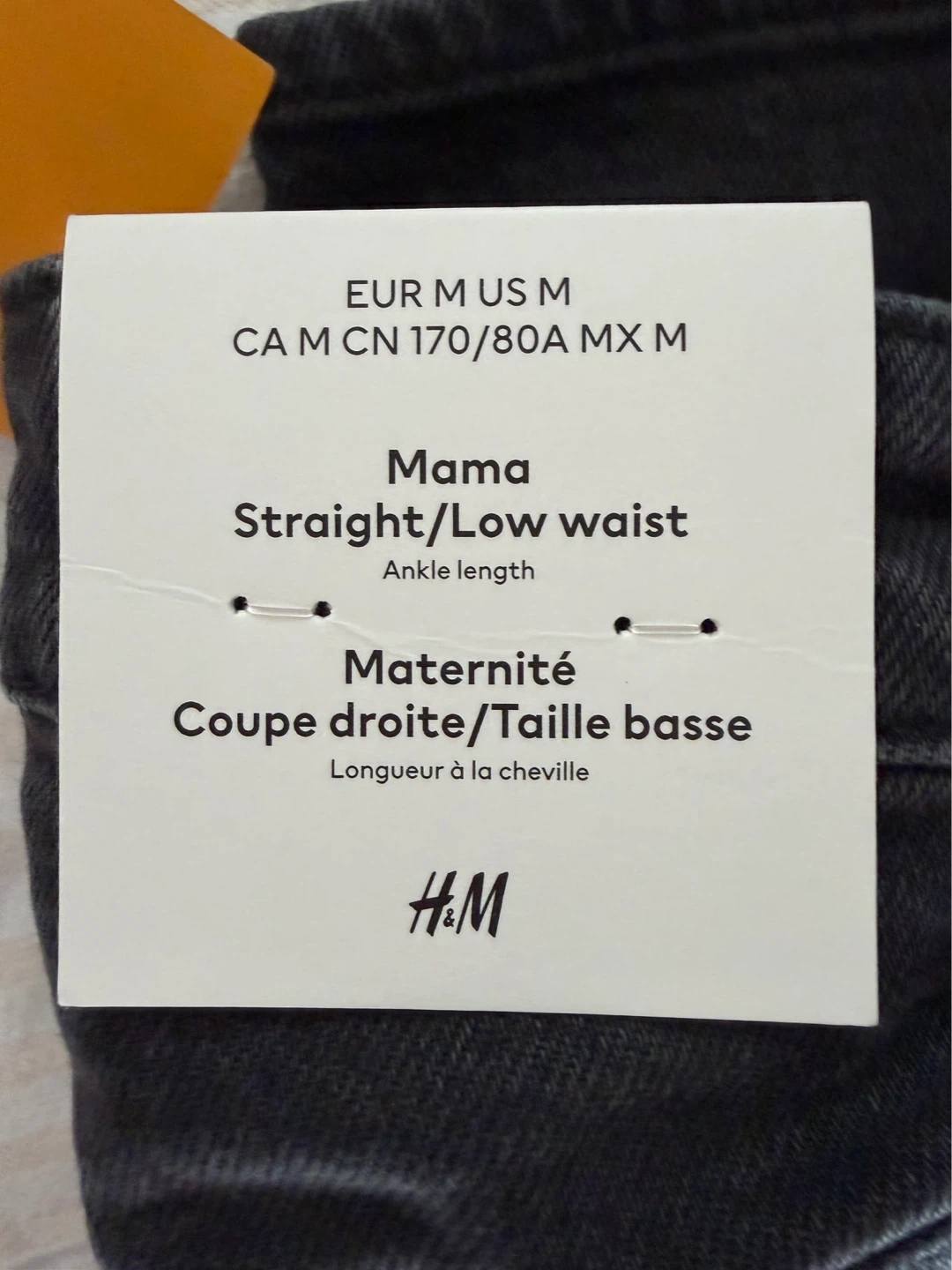 H&M Mama Straight Jeans - Size M - Black - photo 4