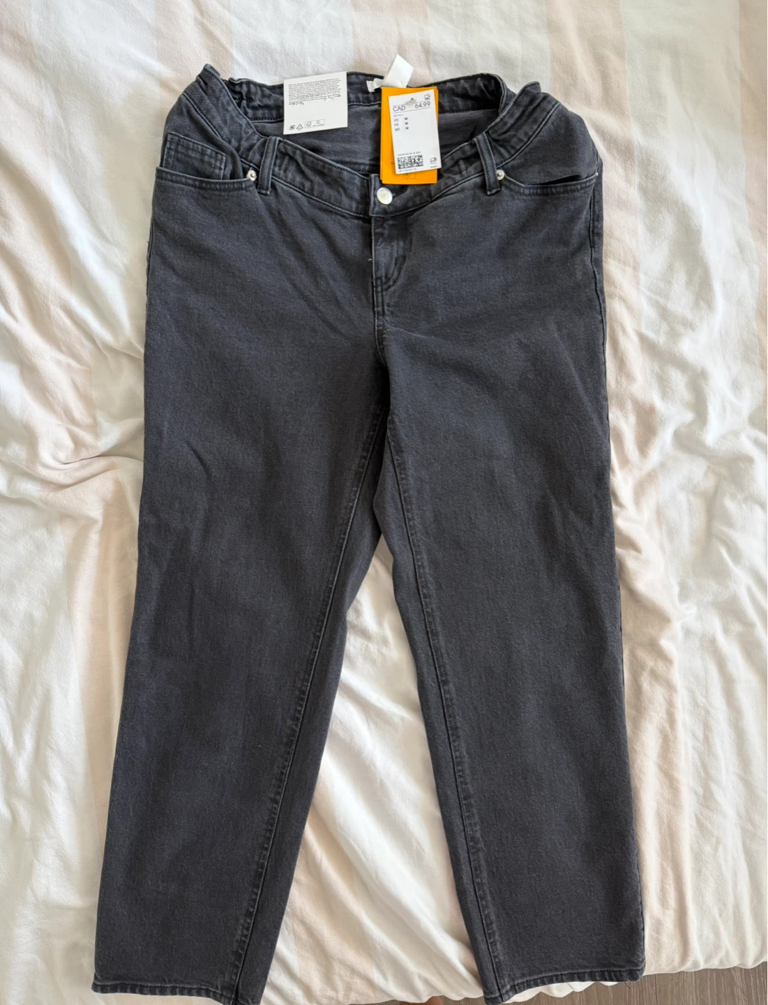 H&M Mama Straight Jeans - Size M - Black