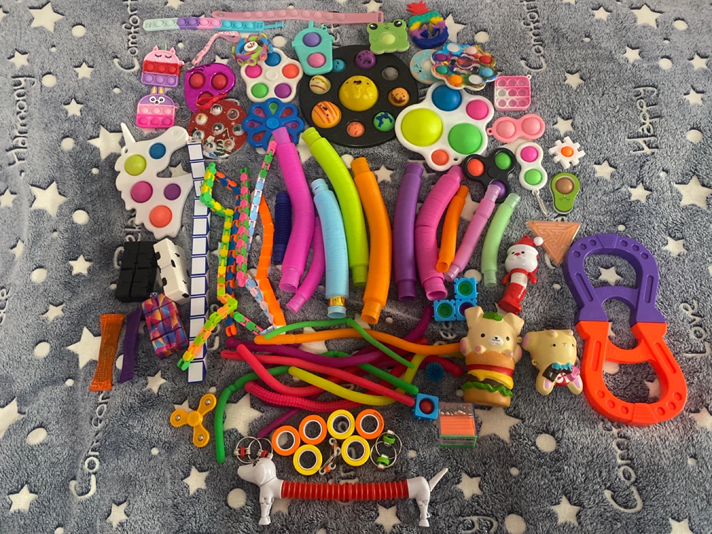 Assorted Fidget Toys Lot - Pop It, Sensory Tubes, & More! - photo 2