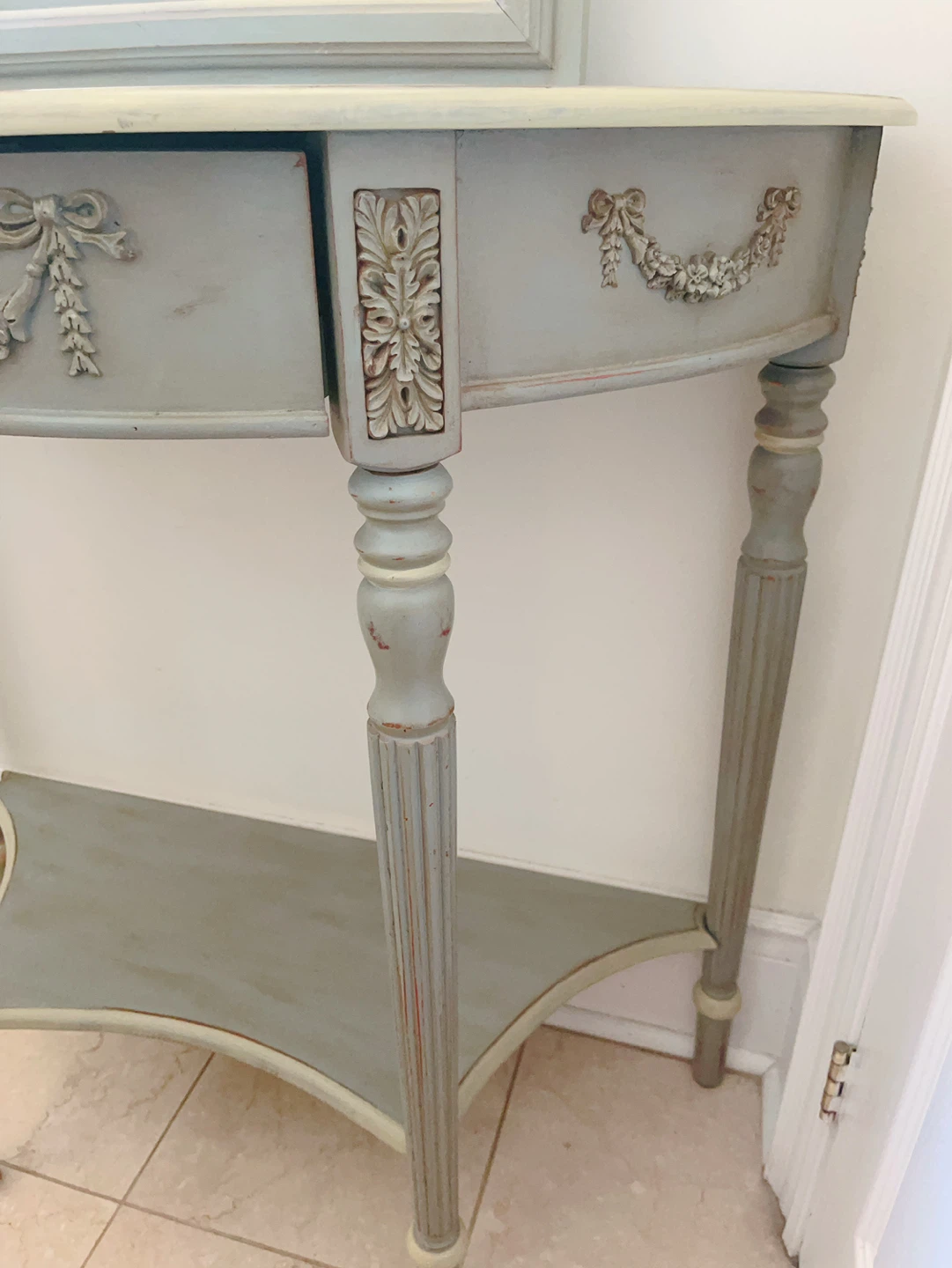 French Console Table with Mirror - photo 5