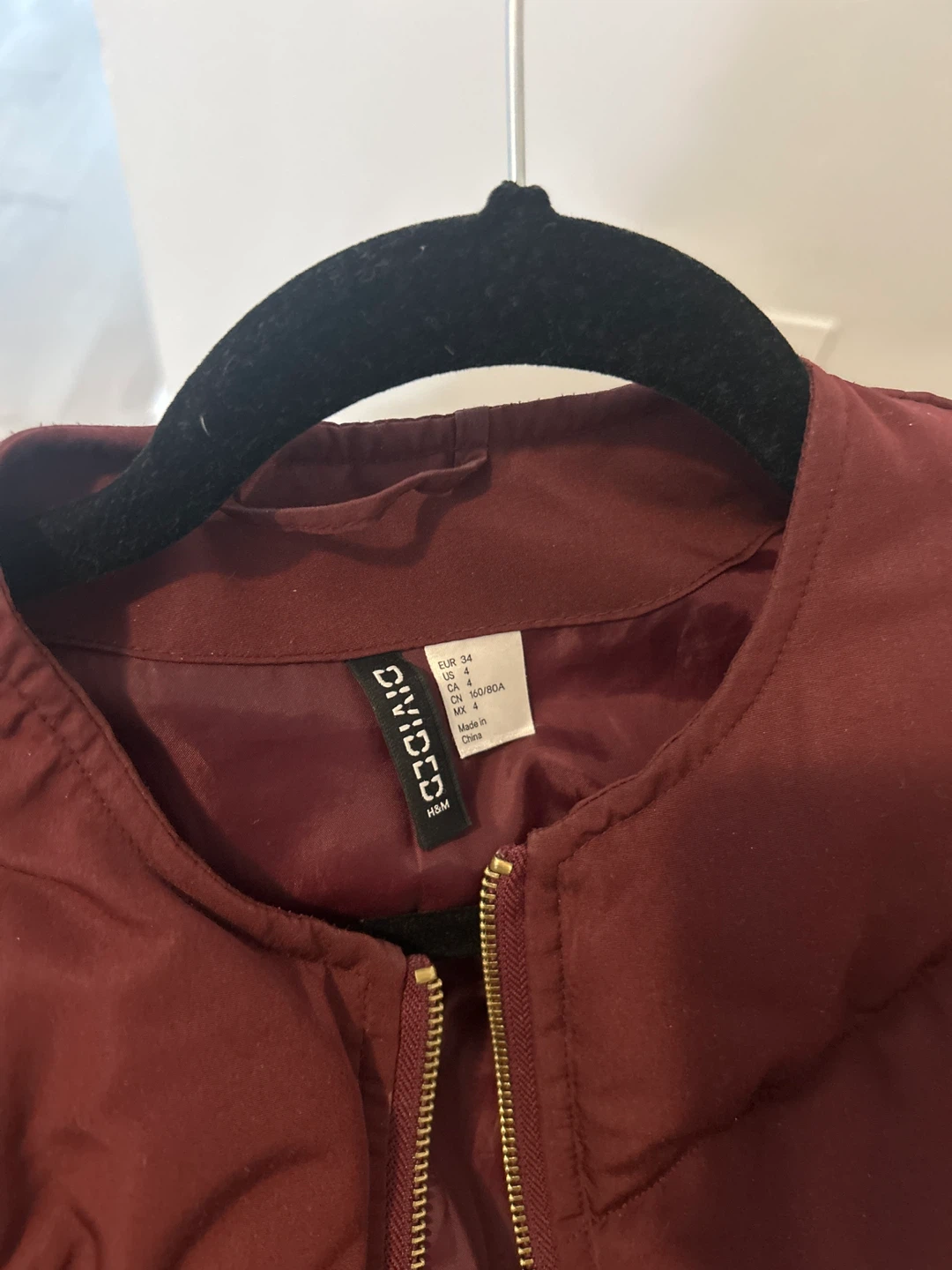 H&M Burgundy Jacket - Size 4 - photo 3