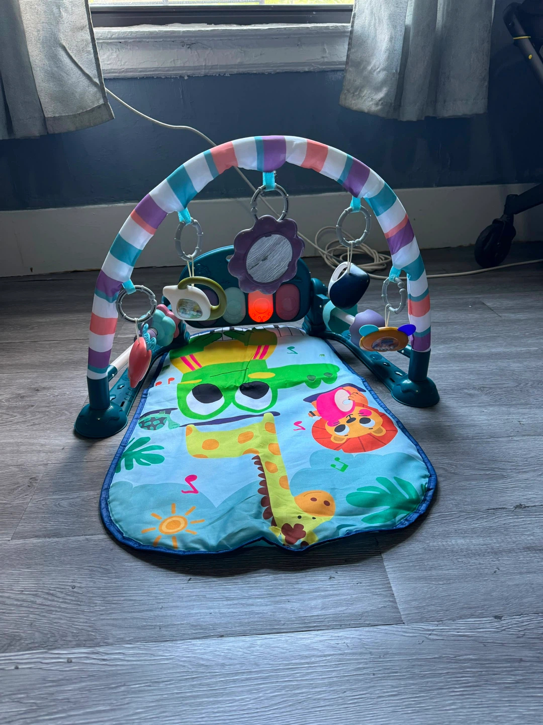 Baby Gear Bundle: Crib, Bouncer, & Activity Gym