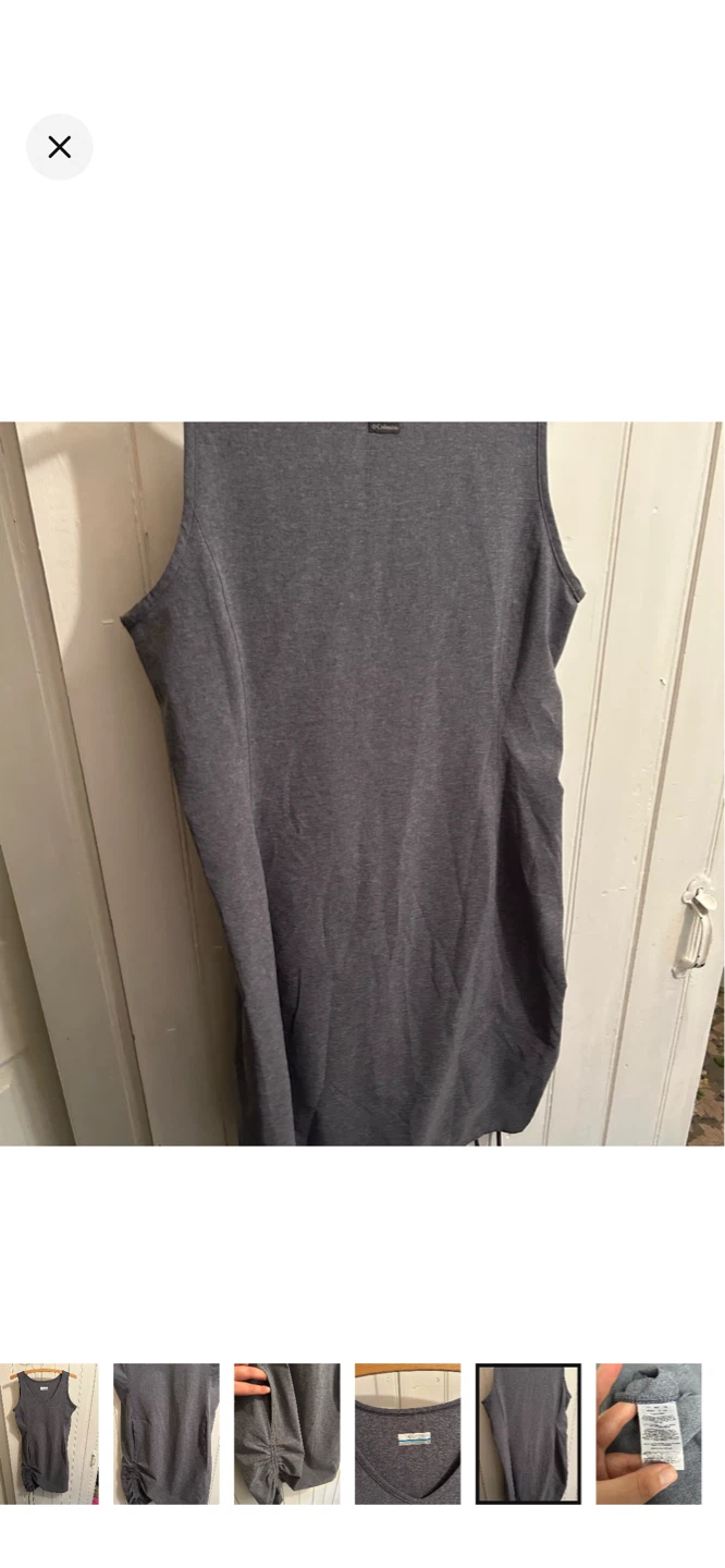Columbia Grey Tank Dress with Ruched Side - photo 5