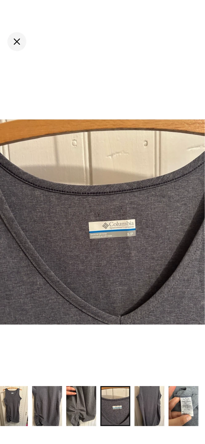 Columbia Grey Tank Dress with Ruched Side - photo 4