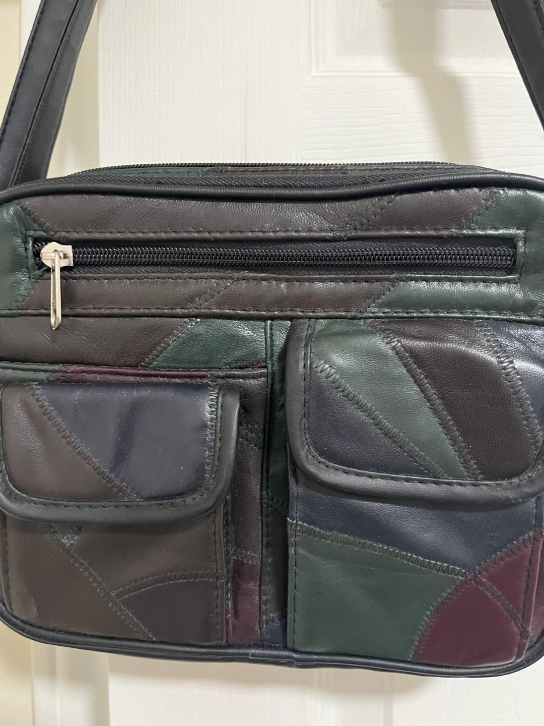 Patchwork Leather Crossbody Bag