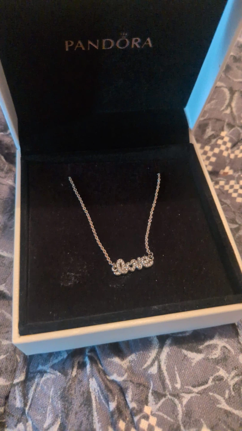 Pandora Necklace with 'Love' Pendant