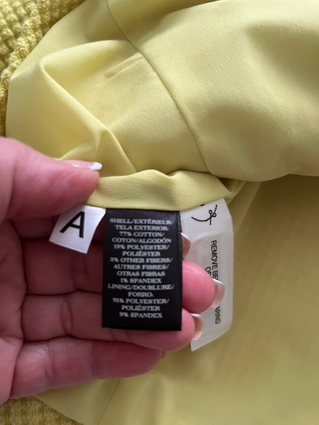 Ann Taylor Women's Blazer - Size 12 - Yellow Textured - photo 3
