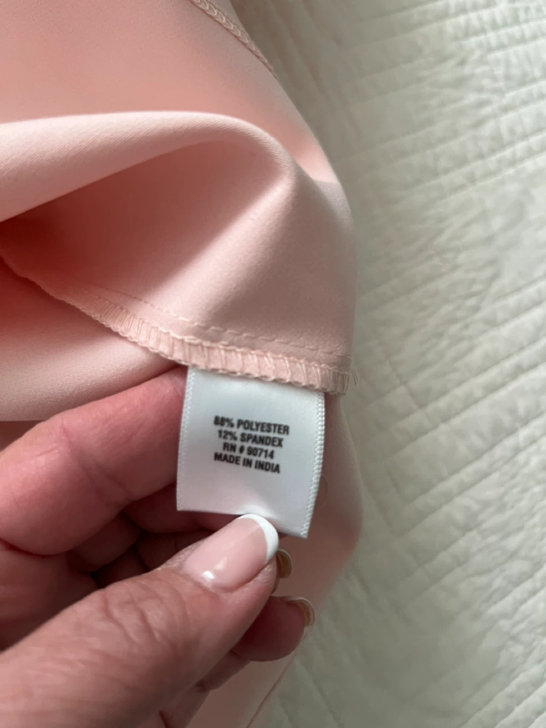 Pink Pearl Sleeve Top - Size L - photo 4